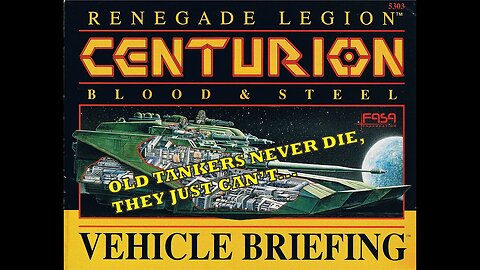 Renegade Legion Centurion Vehicle Briefing Retro Look-through