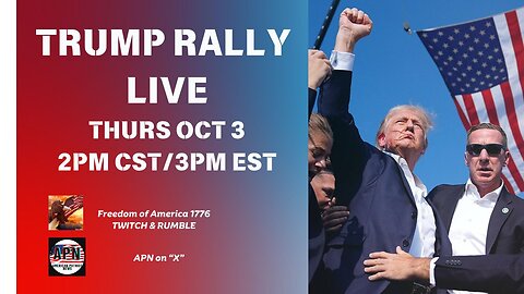 TRUMP LIVE FROM MICHIGAN 2PM CST/3PM EST