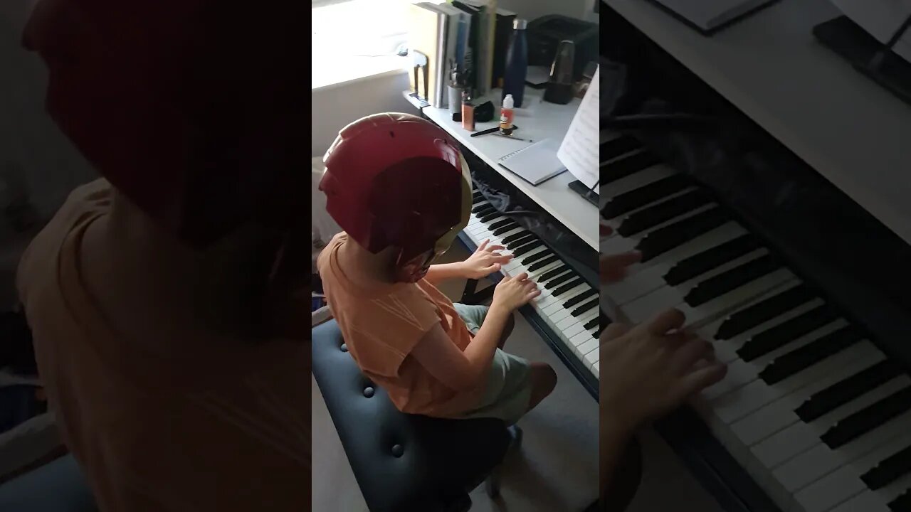 Iron Man - First Time at a Piano