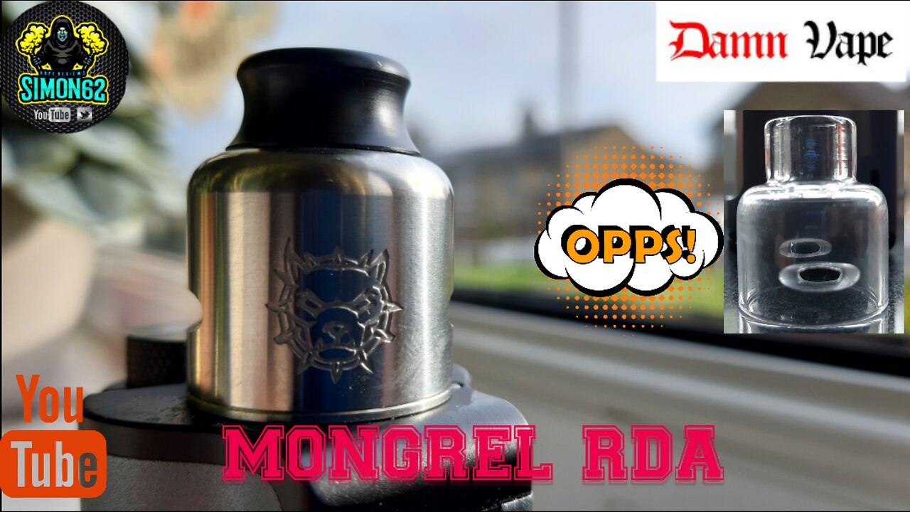 DAMN VAPE MONGREL RDA REVIEW #damnvape#mongrelrda#vape🔞