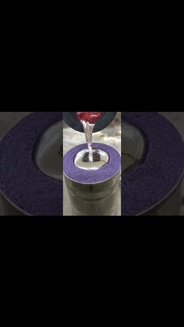 😱 Amazing Metal Casting with Kinetic Sand #asmr #kineticsandasmr #kineticsand #shorts