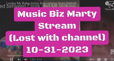 Krystals Keeping Lesley Down (Music Biz Marty Stream 10-31-2023)