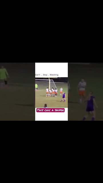 Woman Soccer Sniper!😂