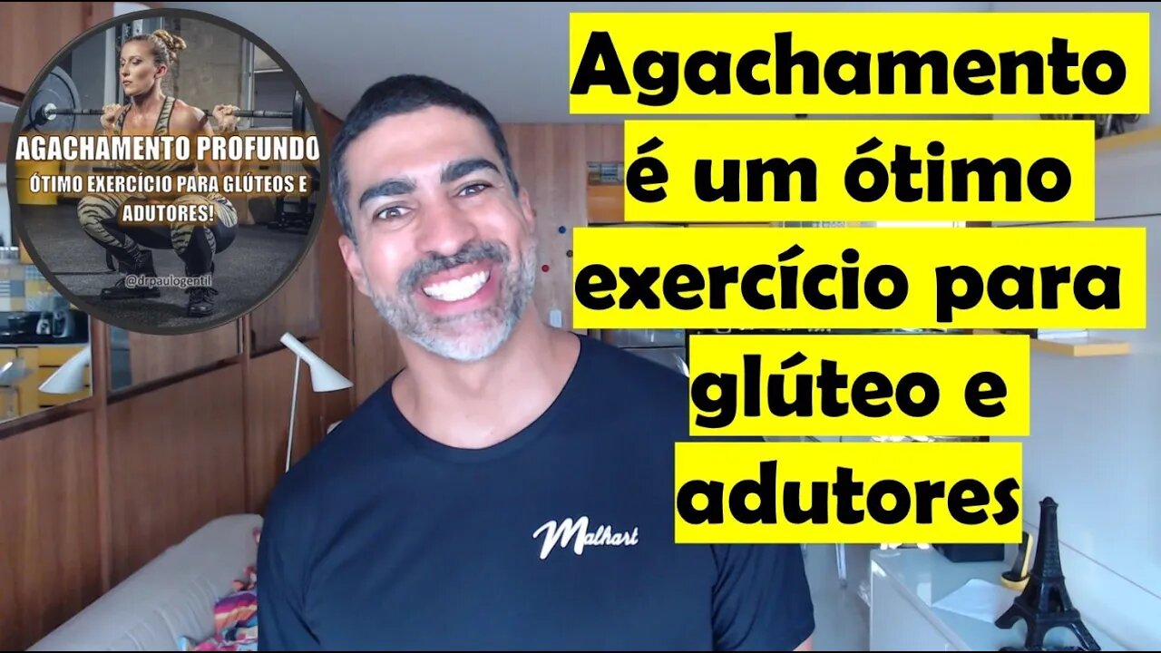 Agachamento é o melhor exercício para glúteo e adutores