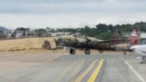 B-17 Taxi and Takeoff