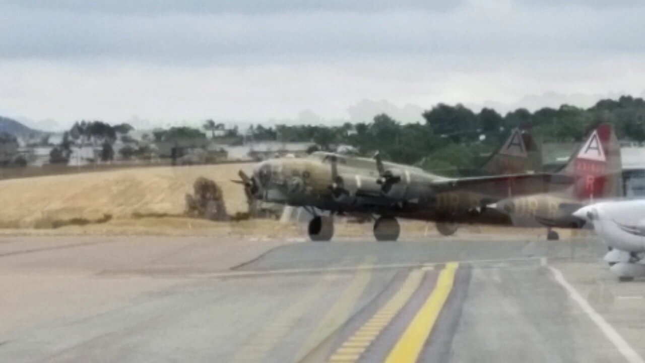 B-17 Taxi and Takeoff