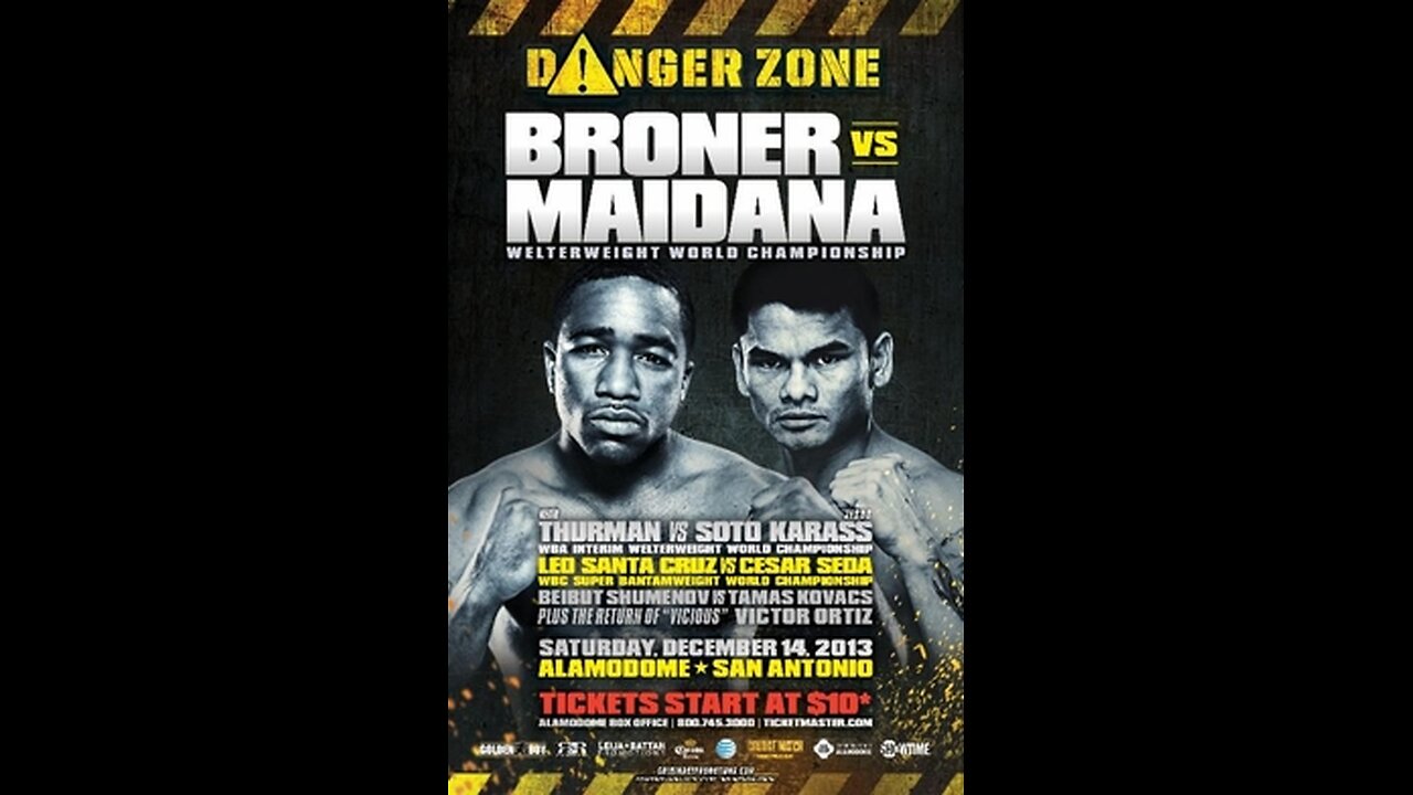 Adrien Broner vs Marcos Maidana Dec 14 2013 AlamoDome, San Antonio, TX