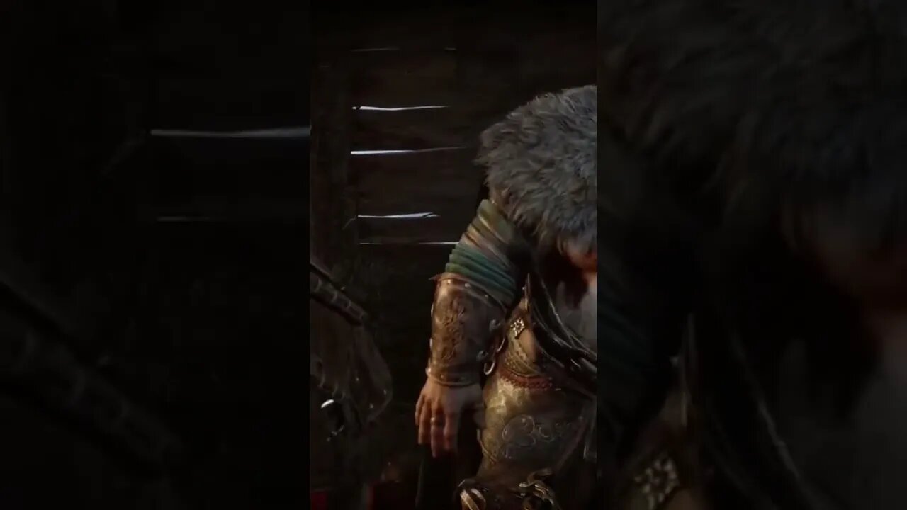 Thor hits Kratos with hammer #godofwarragnarok #shorts