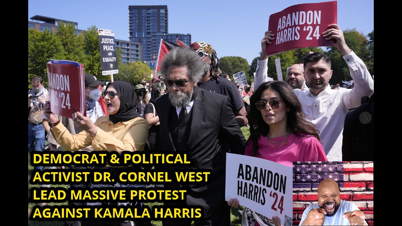 DEMOCRAT DR. CORNEL WEST LEADS MASSIVE ABANDON HARRIS MOVEMENT.