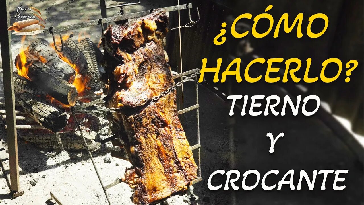 Costillar de 12 kg, como hacerlo tierno y crujiente | 500 kilos de leña para asarlo