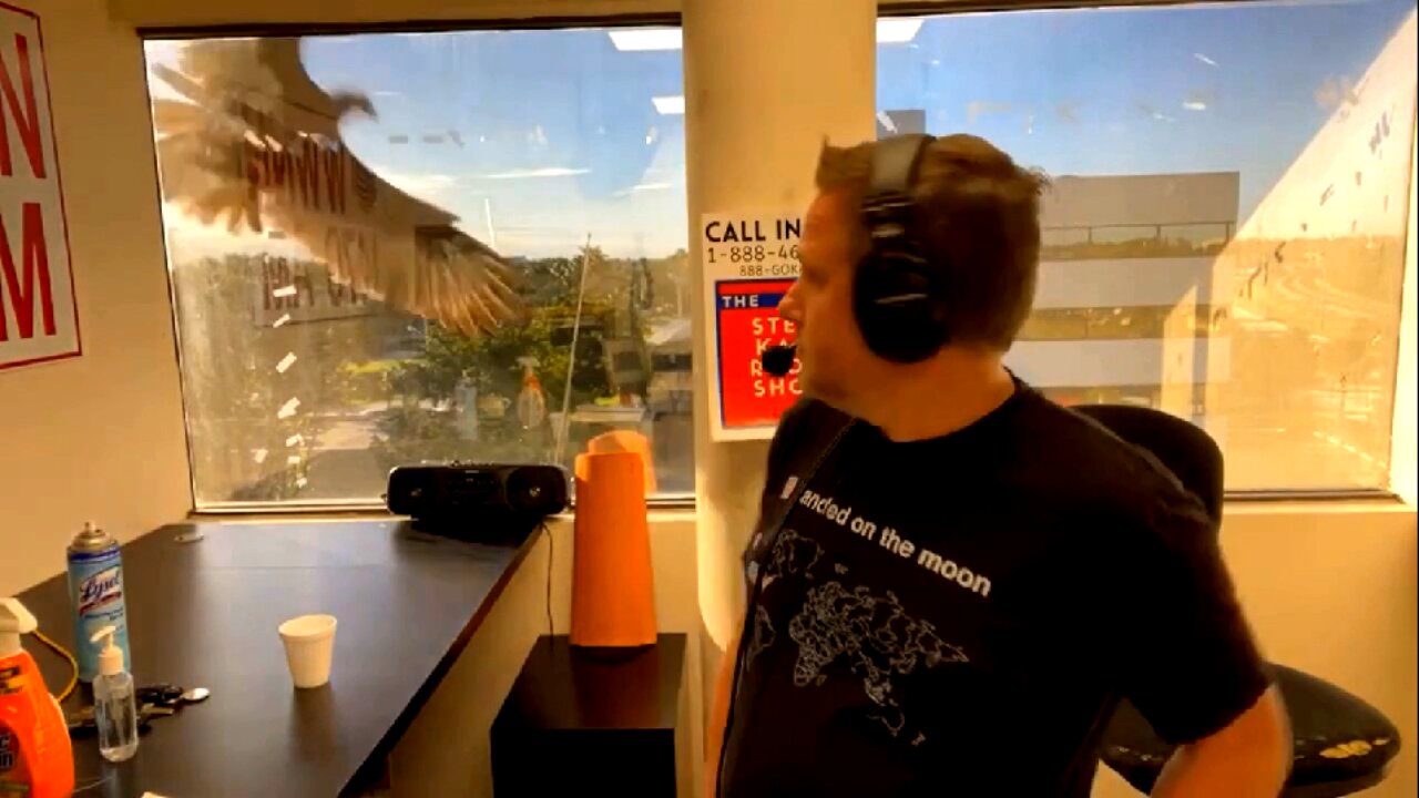 Giant Liberal Bird Attacks Pro-Trump Radio Show