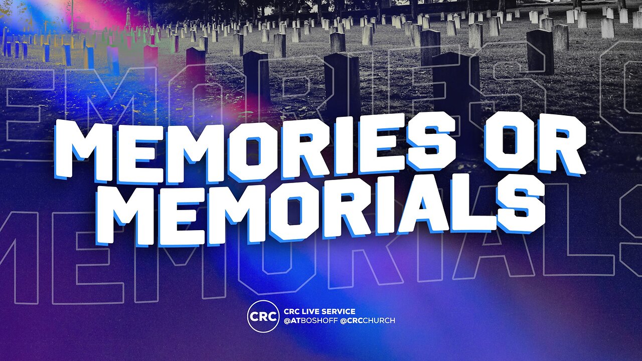 Memories Or Memorials | Pastor At Boshoff | 1 September 2024 AM