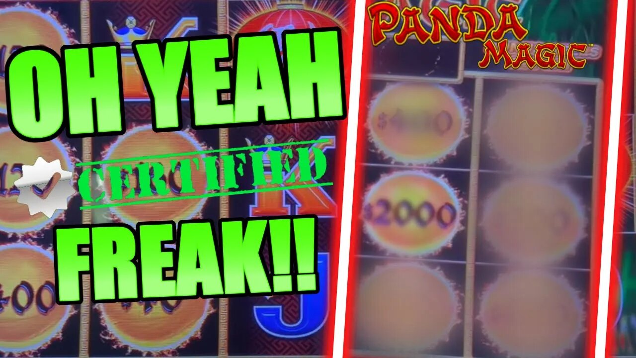 IT'S OFFICAL... 🐼PANDA MAGIC IS MORE OF A FREAK THAN ME! JACKPOT HANDPAY