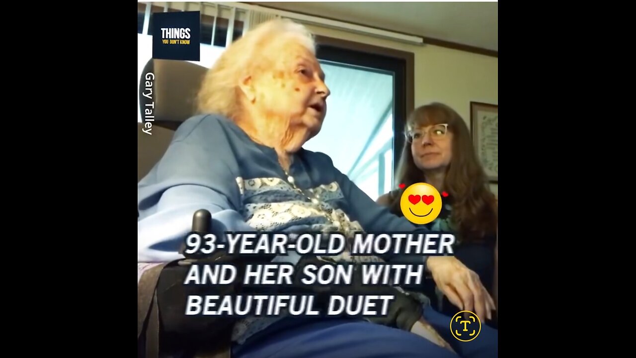 93 Year Old Mother Singing Duet With Her Son (CC)Her