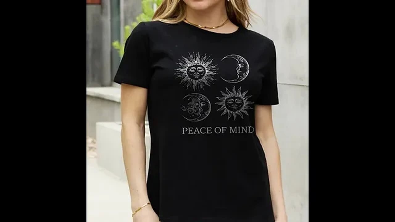 PEACE OF MIND GRAPHIC COTTON TEE