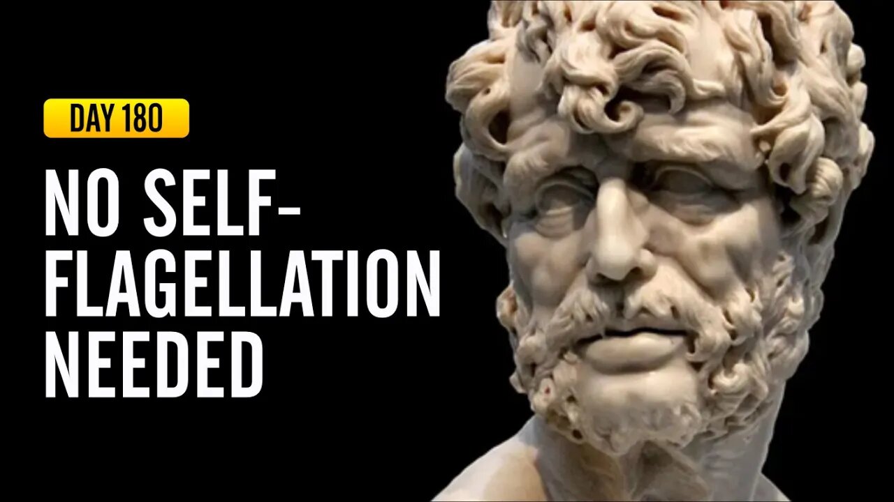 No Self-Flagellation Needed - DAY 180 - The Daily Stoic 365 Day Devotional