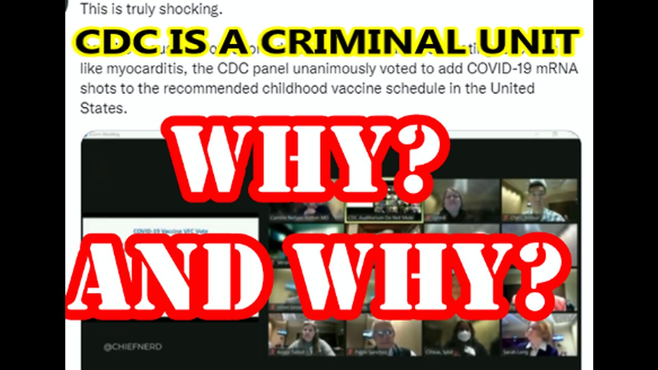CDC IS A CRIMINAL ORGANIZATION