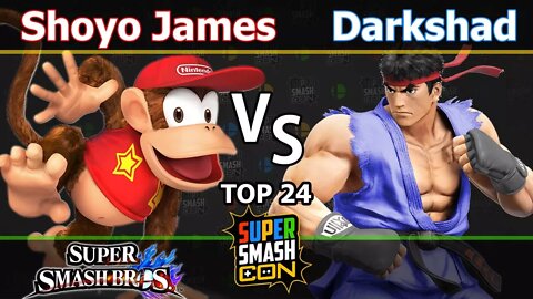 E2C|Darkshad (Ryu) vs. Shoyo James (Diddy Kong) - Wii U Singles Top 16 - SSC2017