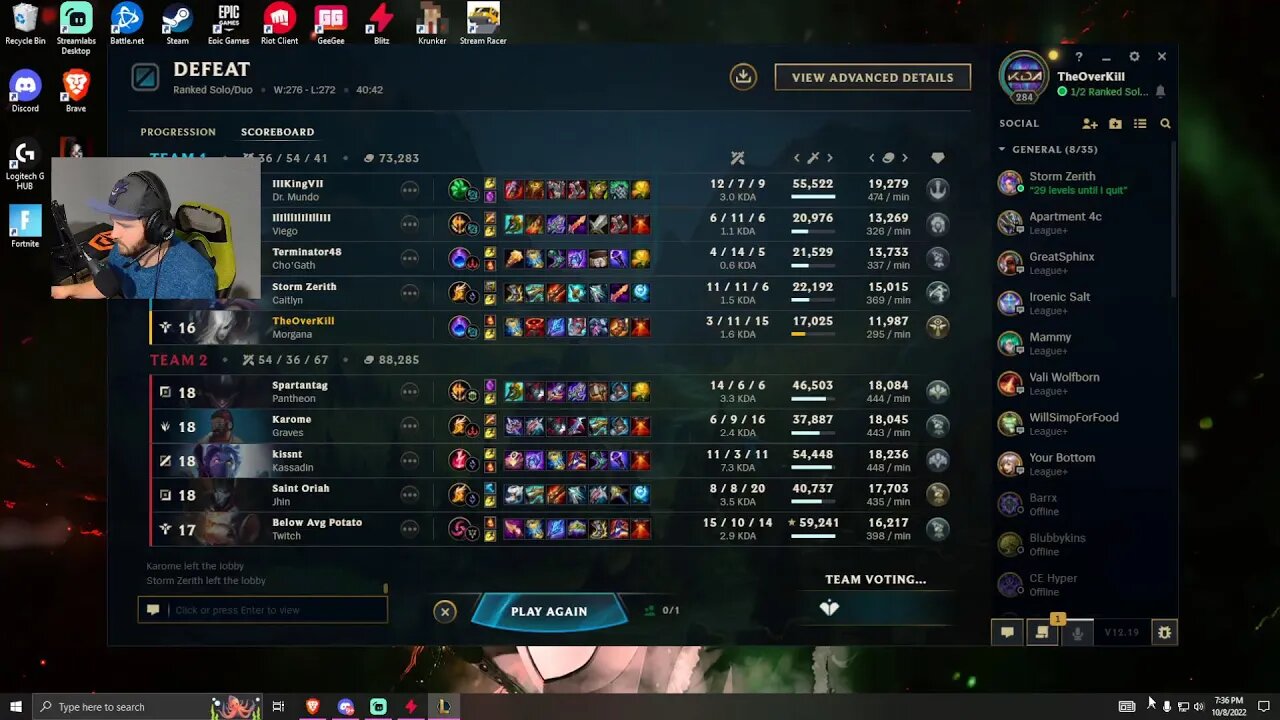 Ranked League of Legends With Storm! (Support)