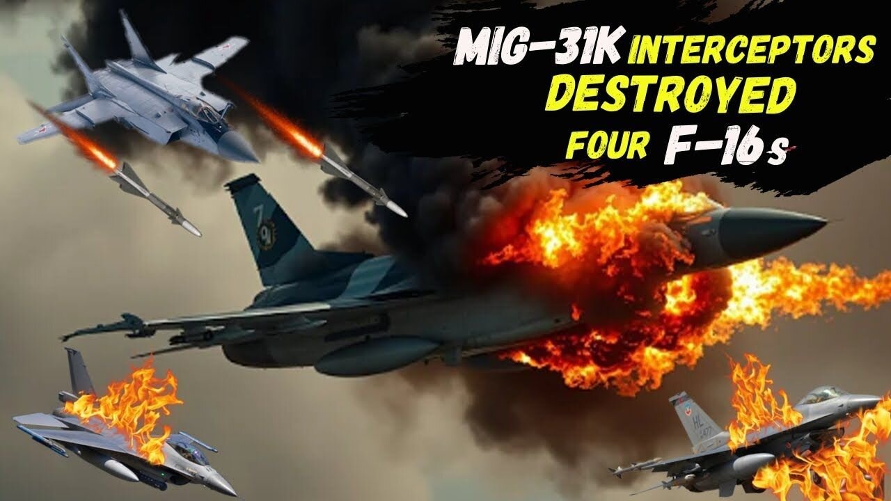 BREAKING: MiG-31K Interceptors Destroyed Four F-16s and One US Air Force PILOT In STAROKOSTYANTYNIV