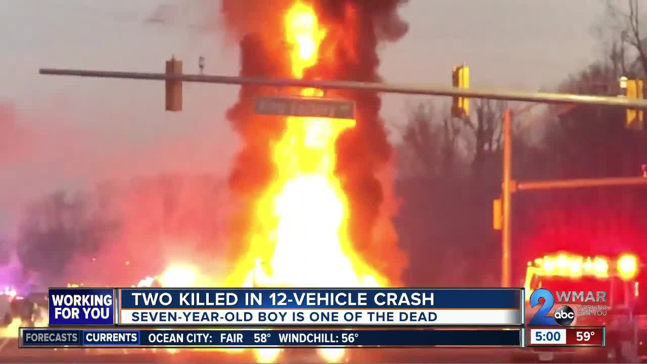 Two killed, including 7-year-old boy, six others injured in Bel Air crash