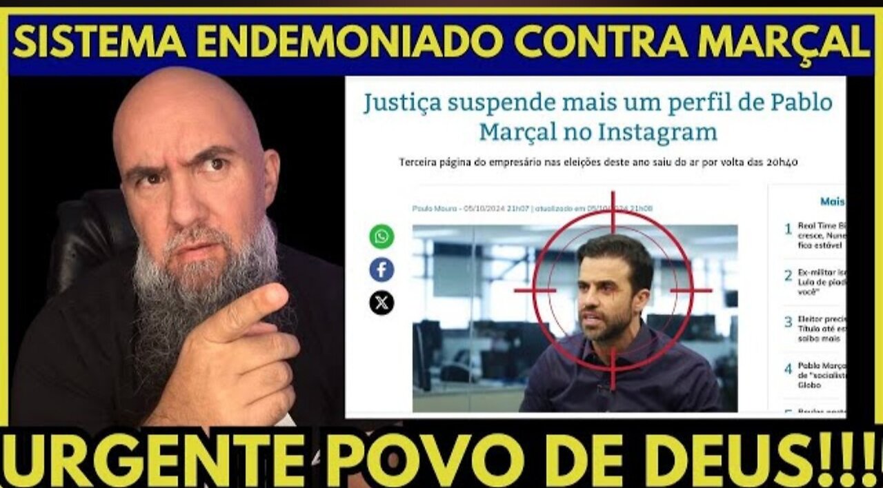 URGENTE !!!O SISTEMA ESTÁ ENFURECIDO CONTRA MARÇAL || DEMONIOS AGITADOS || WAGNÃO