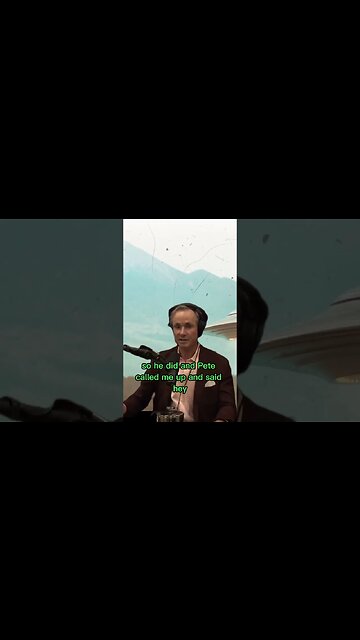 Christopher Mellon former Intelligence Secretary telling a story about UFOs - Joe Rogan