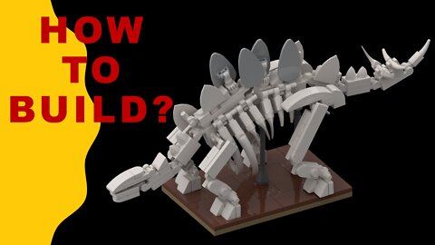 How to upgrade Lego Ideas 21320 Dinosaur Fossils with one Stegosaurus MOC?