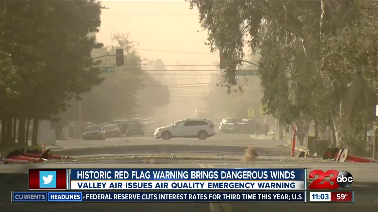 Historic winds blister Kern County