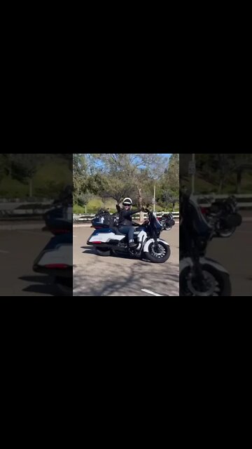 Playing Around On A Big Harley