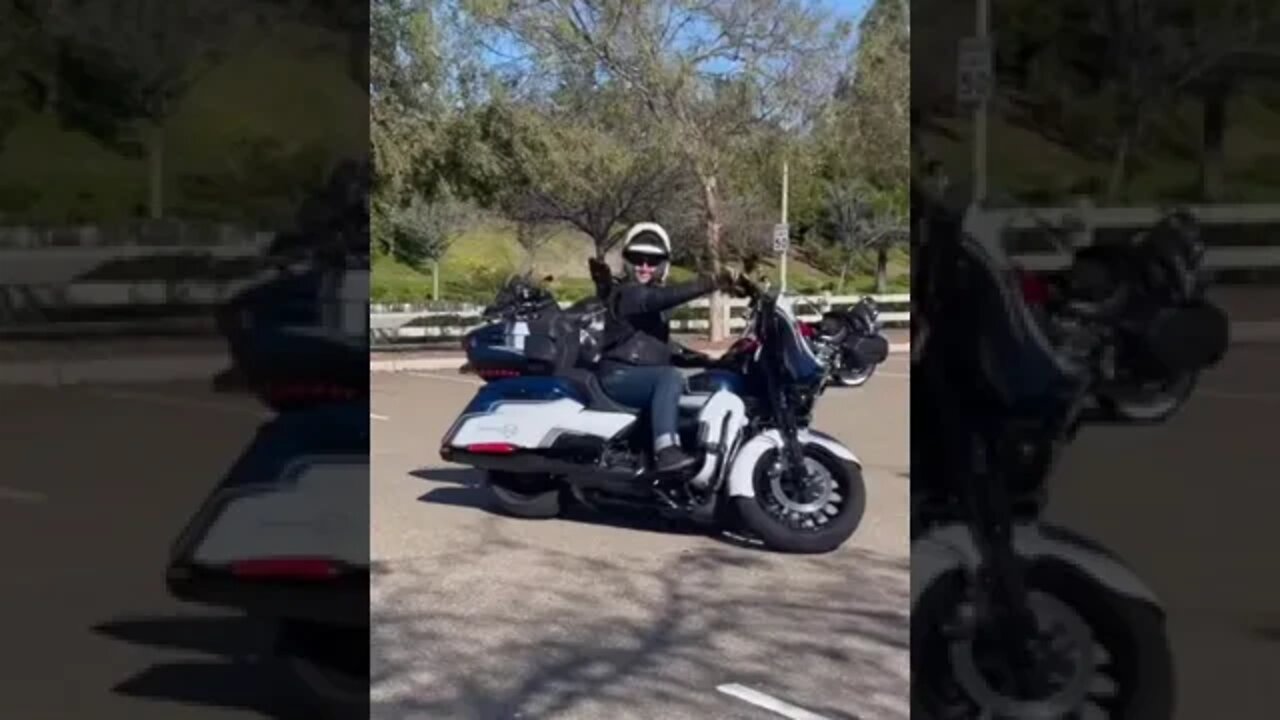 Playing Around On A Big Harley