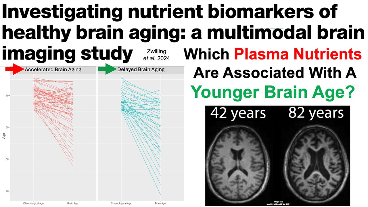 Which Nutrients Are Associated With A Younger Brain Age?