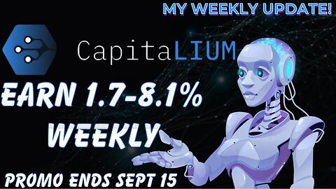 CAPITALIUM | NEW PLATFORM! EARN 1.7% -8.1% WEEKLY. NEW PROMO! #artificialintelligence #defi #crypto