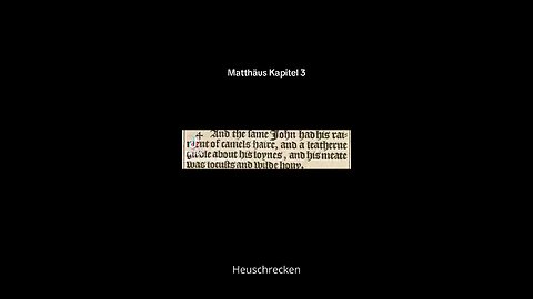 Matthäus Kapitel 3