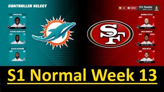 Madden 23 Dolphins Vs 49ers All Pro Team Normal Speed S1 W13
