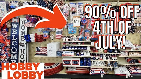 HOBBY LOBBY | 90% OFF 4TH OF JULY | AMAZING FINDS! | STORE WALK THRU! | @Hobby Lobby #hobbylobby