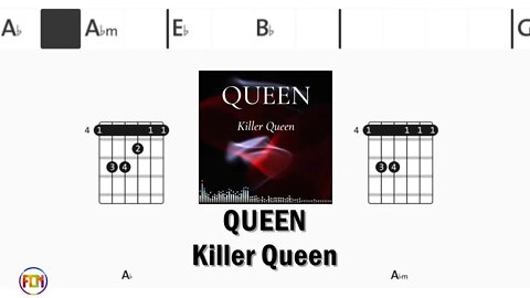 QUEEN Killer Quen - FCN Guitar Chords & Lyrics HD