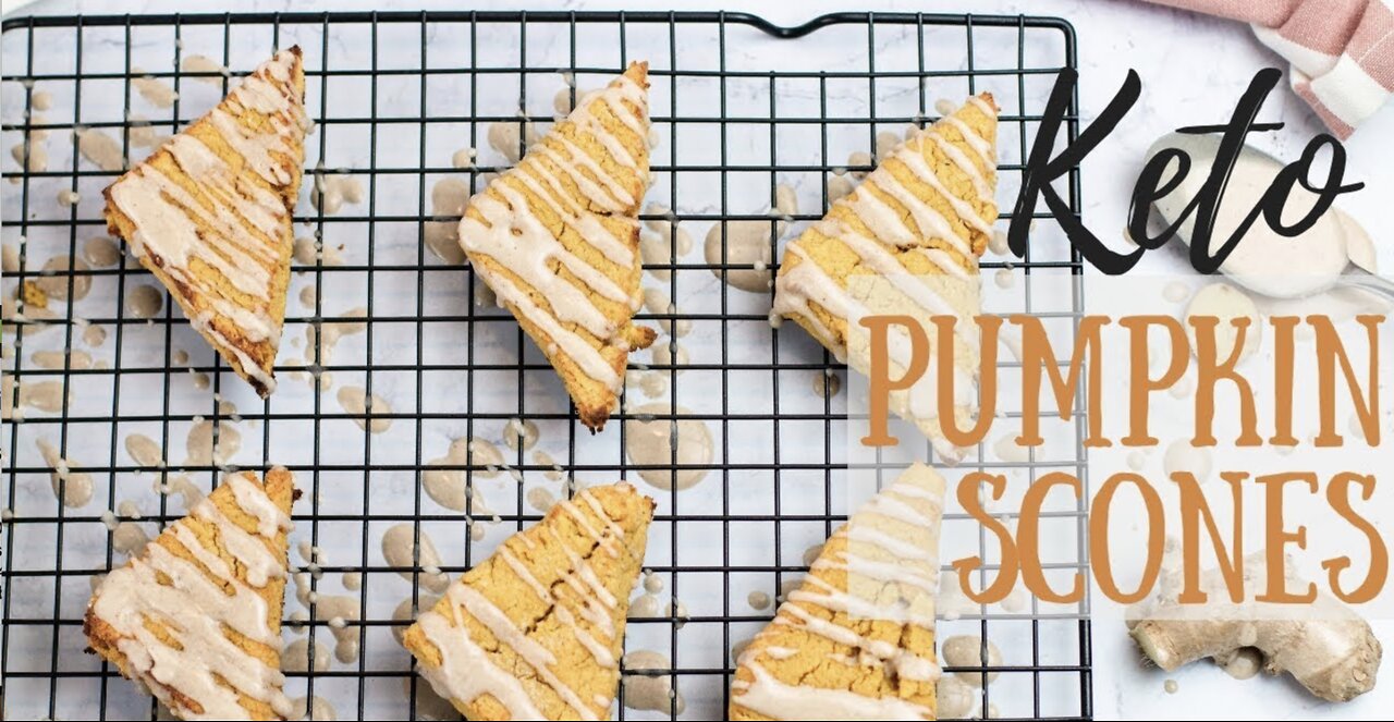 KETO SCONES RECIPE | KETO PUMPKIN SCONES | Keto Starbucks Copycat Recipe