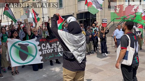 March for for Yemen, Lebanon and Palestine, Cardiff