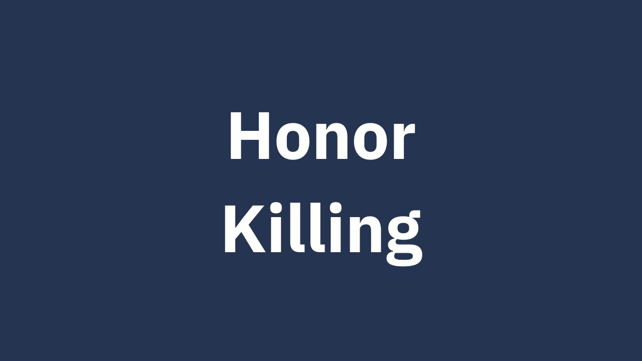 Honor Killing