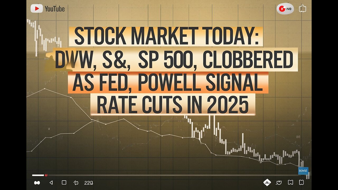 Stock market today: Dow, S&P 500, Nasdaq clobbered as Fed, Powell signal fewer rate cuts in 2025