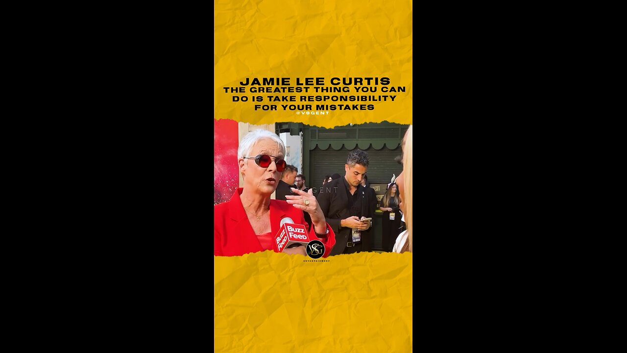 @jamieleecurtis The greatest thing you can do is take responsibility for your mistakes