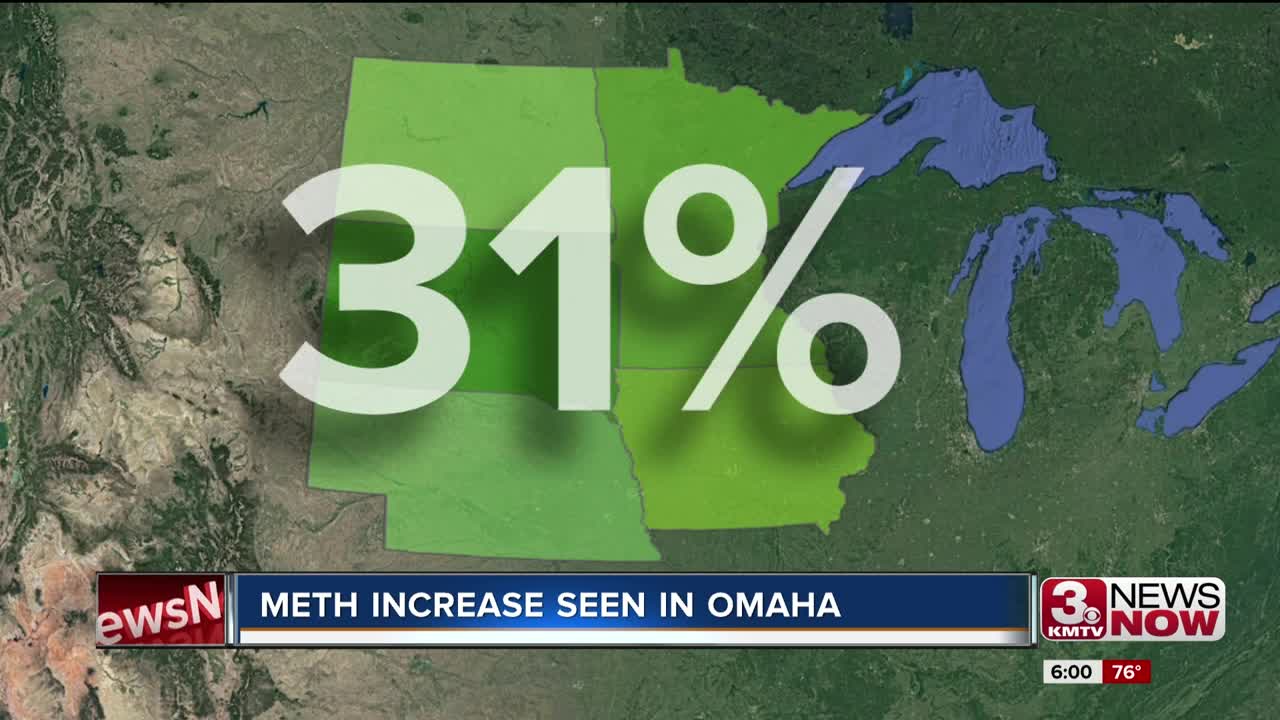 Increase in methamphetamine seizures seen by the DEA Omaha Division