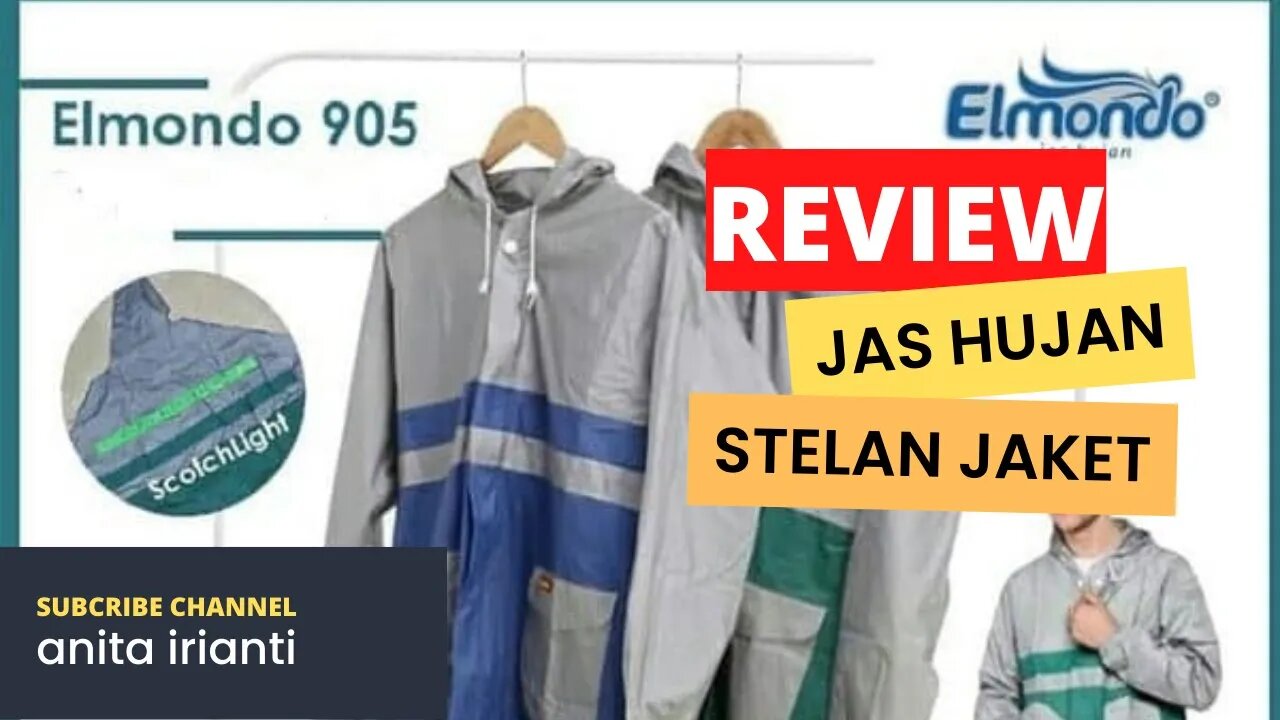 review Jas hujan setelan jaket celana elmondo 905