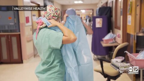 Valley healthcare workers on the job during the holiday