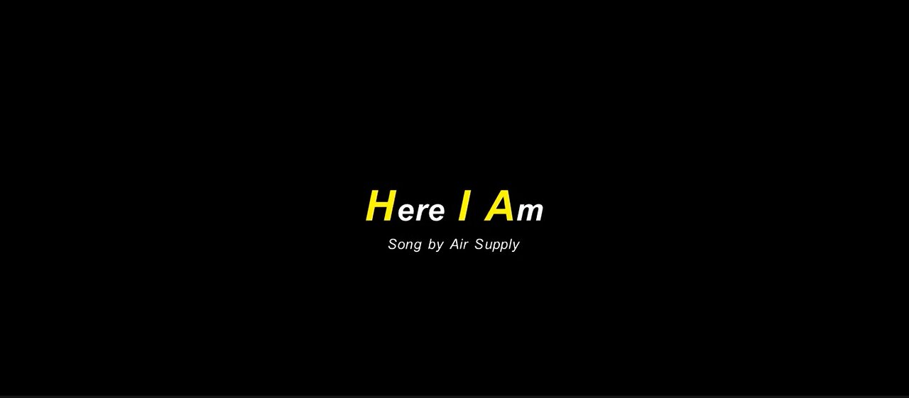 Here I Am Song by Air Supply