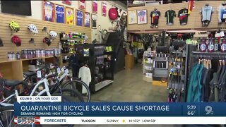 Quarantine spike in bicycle sales causes shortage in supply