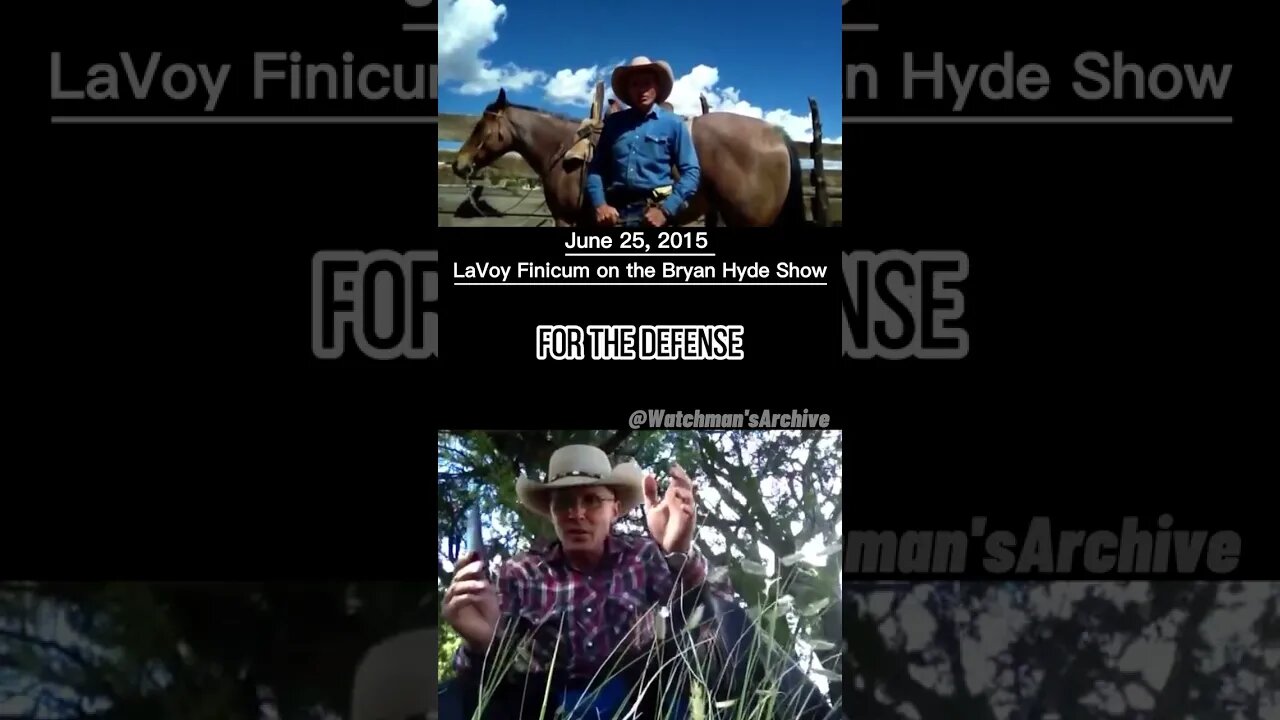 Why The Federal Government Cannot Own Land - LaVoy Finicum