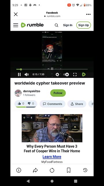 69% battery life remaining