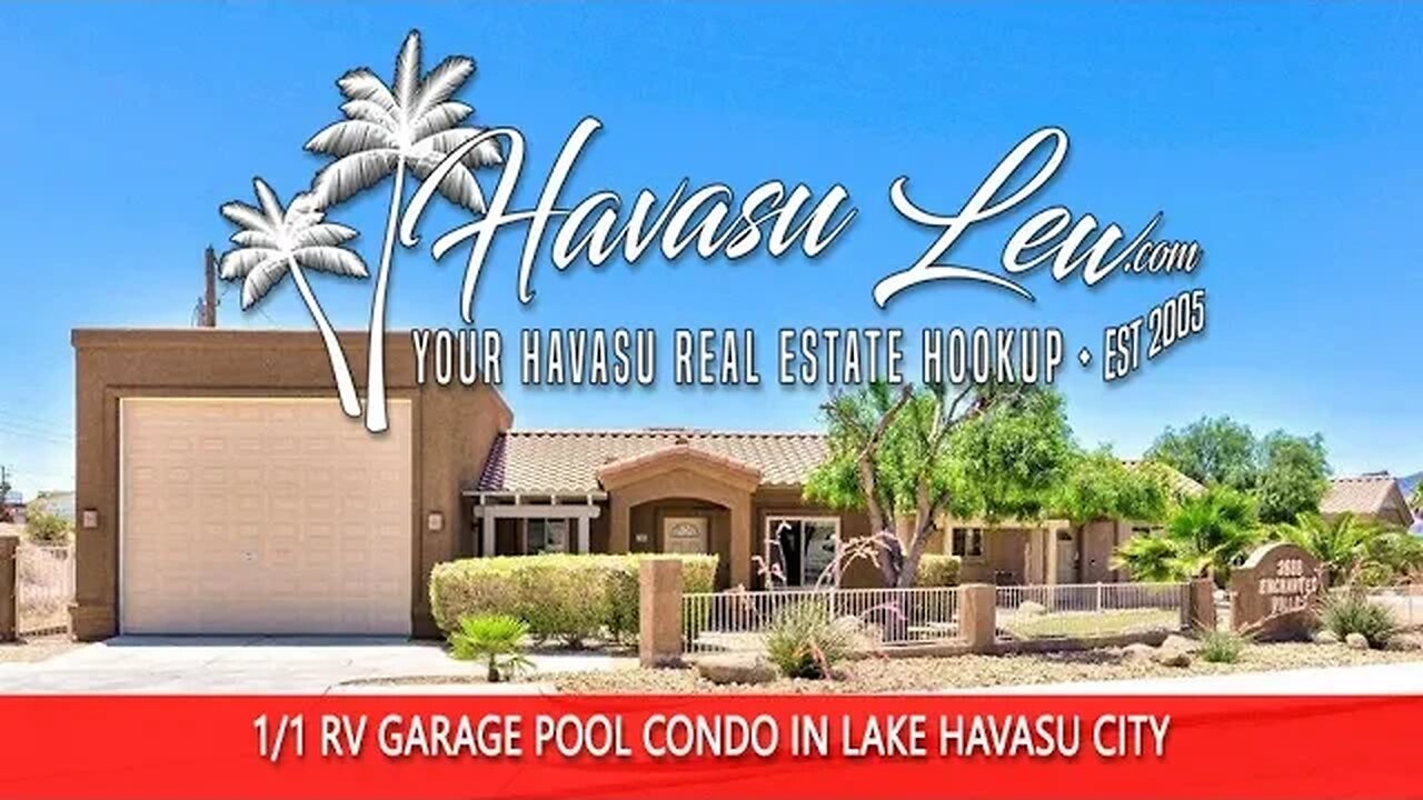 Lake Havasu RV Garage Pool Condo 2688 S Jamaica 105